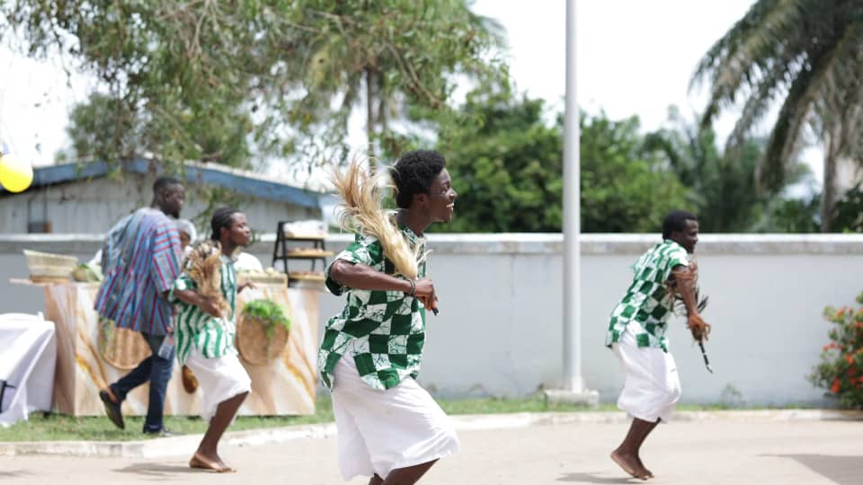 Volta Heritage Dance Ensemble in full regalia